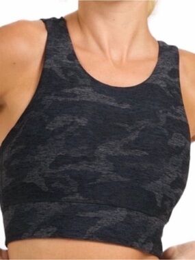 Vuori Elevation Juno Camo high neck Sports Bra large